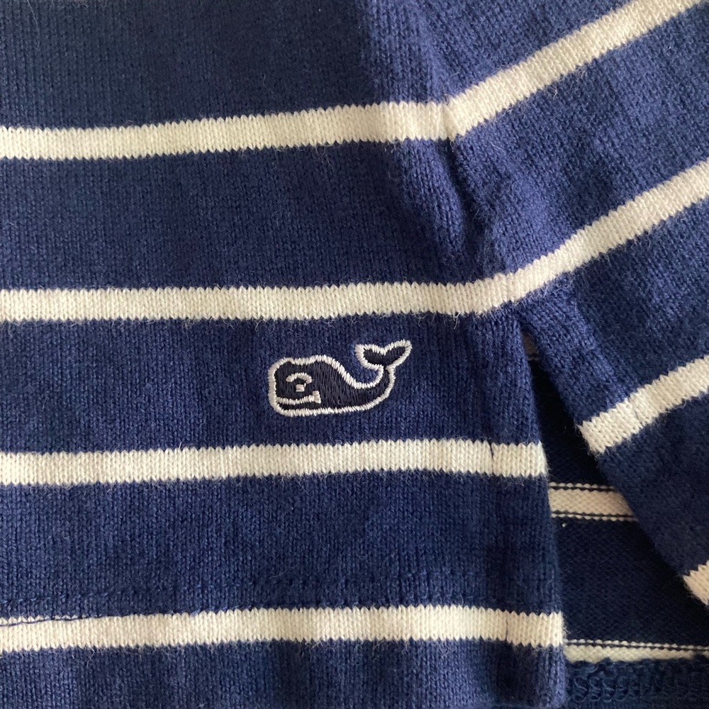 Vineyard Vines Girls' Break Stripe Cowl Neck Dress - Size M - Picture 5 of 6